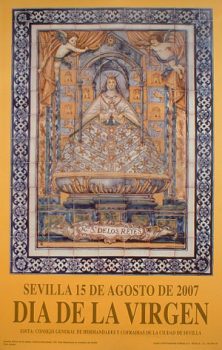 "Nuestra Señora de los Reyes". Cerámica Montalván, 1951. Real Maestranza de Caballería de Sevilla.