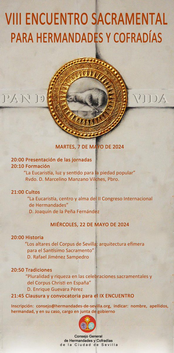 VIII ENCUENTRO SACRAMENTAL PARA HERMANDADES Y COFRADÍAS